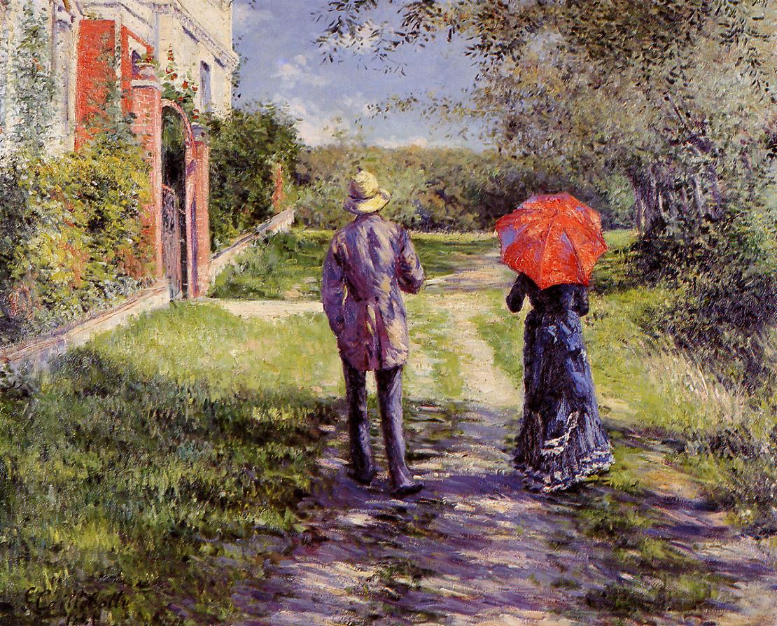 Rising Road by Gustave Caillebotte, 1881